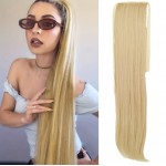 Extensie de par coada dreapta cu snur 70 cm Blond Deschis Ash Mixt CYF7154115613 Extensie de par coada dreapta cu snur 70 cm Blond Deschis Ash Mixt CYF7154115613